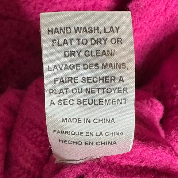 NWT Allison NY Hot Pink Textured Knit Oversized Cardigan – Size S - Picture 7 of 9